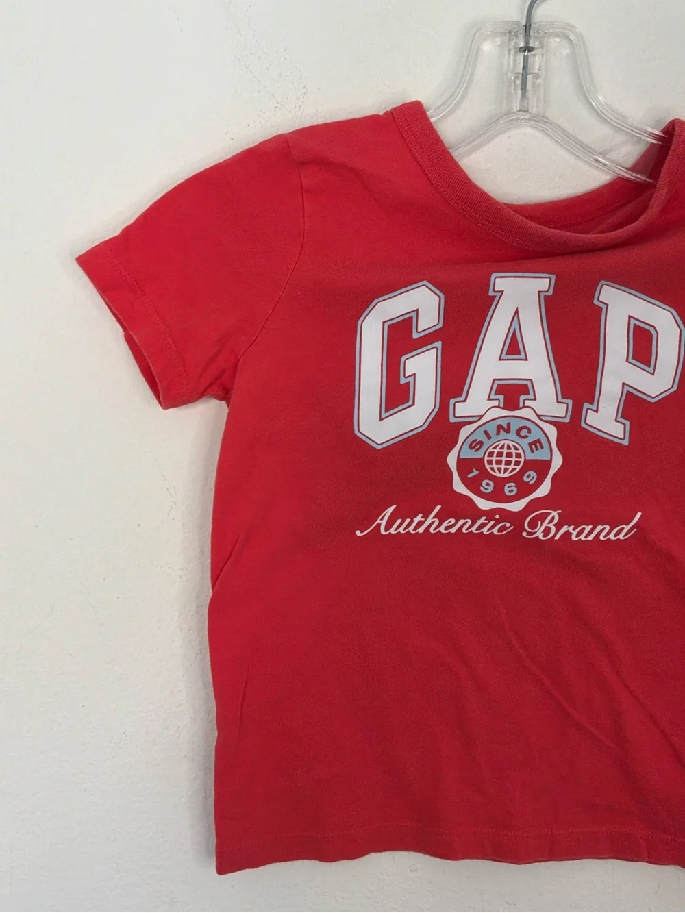GAP Kids Red Logo Tee - Authentic Brand XS